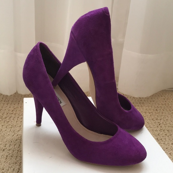 Steve Madden Unityy Purple Suede pumps. Size 8.5. - Picture 3 of 4